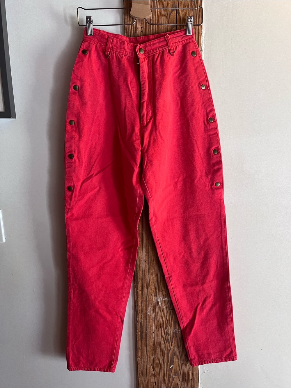 Givenchy Red High-Waist Pants